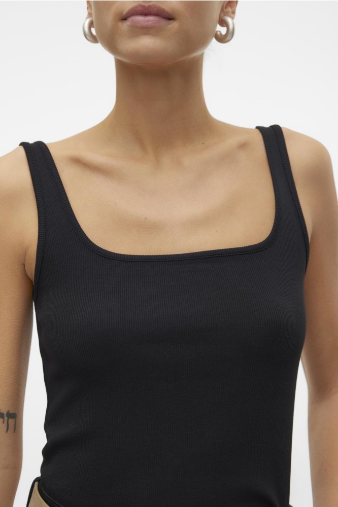 VMCHLOE SL SHORT SQUARE TOP GA JRS 10306895 Black